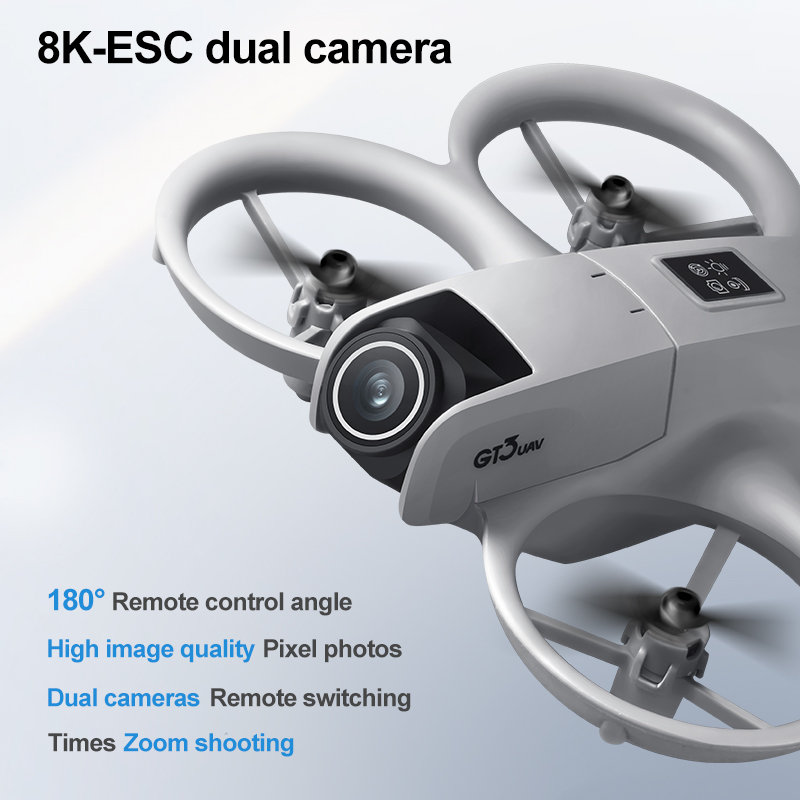 Yeni GT3 Ekranlı Mini Drone 8K - Drone Gimbal Controller incelemesi ve fiyatı
